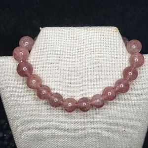 Strawberry quartz bracelet